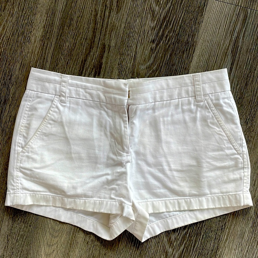 Jcrew size 4 white chino shorts